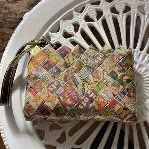 Nahui Ollin Tootsie Roll Pop Folded Wrapper Wristlet